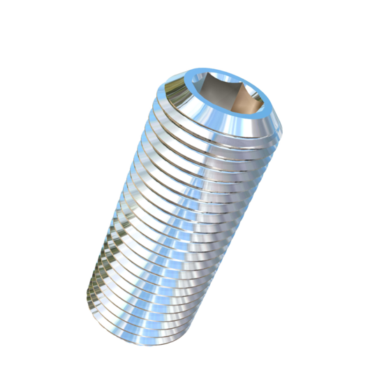 Titanium 1/2-20 X 1-1/4 inch UNF Allied Titanium Set Screw, Socket Drive with Knurled Cup Point